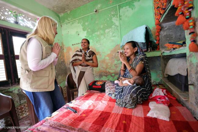UNICEF Director Highlights Child Progress Goals on India Visit