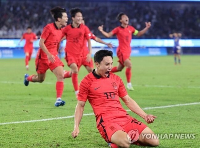 (Asiad) S. Korea defeat Japan for 3rd straight men's football gold
