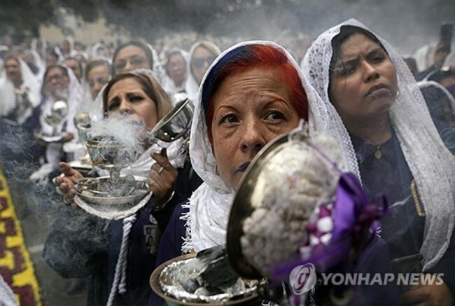 APTOPIX Peru Lord of Miracles