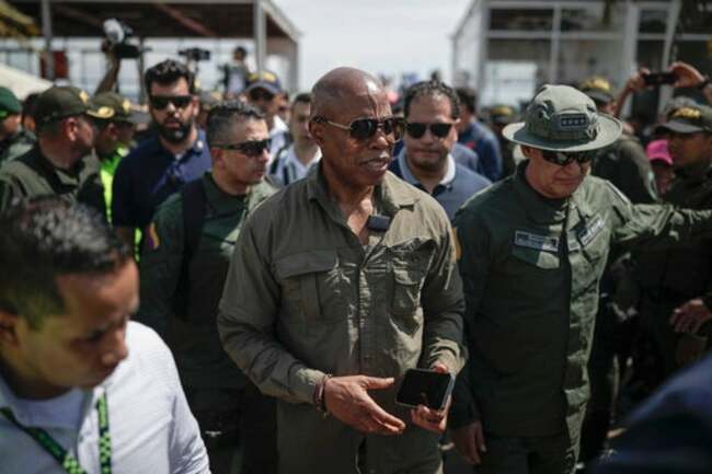 NYC mayor concludes Latin America trip with ‘right to work' call for migrants