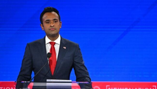 Vivek Ramaswamy Dog-Whistles About The Racist ‘Great Replacement Theory’ During GOP Primary Debate