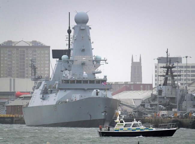 Royal Navy destroyer HMS Duncan leaves Portsmouth for the first time in almost three years after huge overhaul