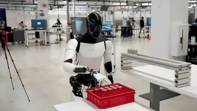 Tesla claims it has two humanoid robots working in its factories