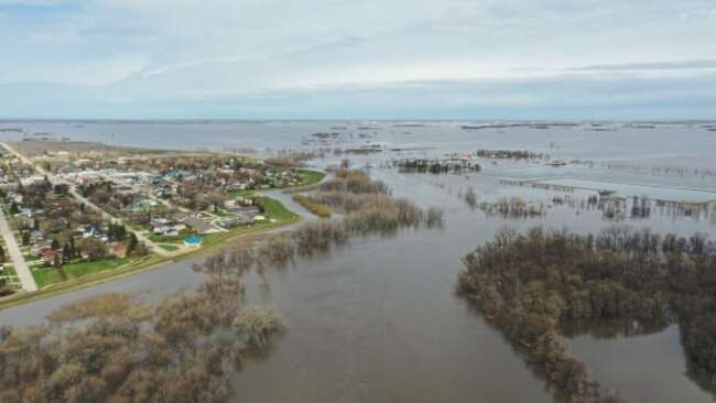 20-50 mm of rain forecast for already flooded southern Manitoba over five days
