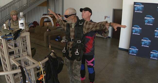 Army veteran's final wish granted, skydives one last time : news