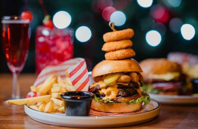 Incredible new burger topped with cheese donuts arrives in the UK but diners will have to be quick