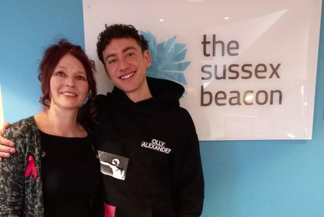 Olly Alexander visits Brighton-based The Sussex Beacon