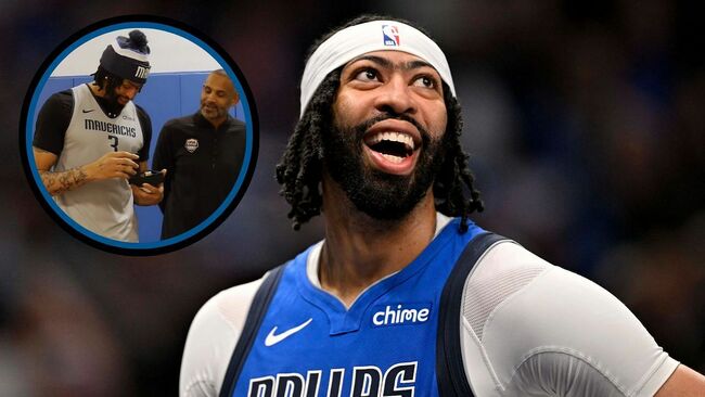 "AD got a ring while being in Dallas" - NBA fans react to Anthony Davis receiving his USAB ring in Mavericks jersey