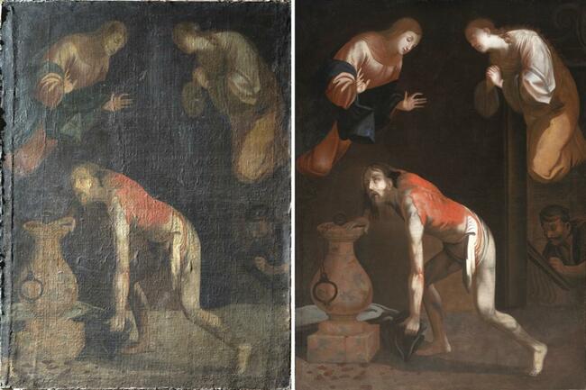Two unusual paintings depicting Christ’s Passion conserved