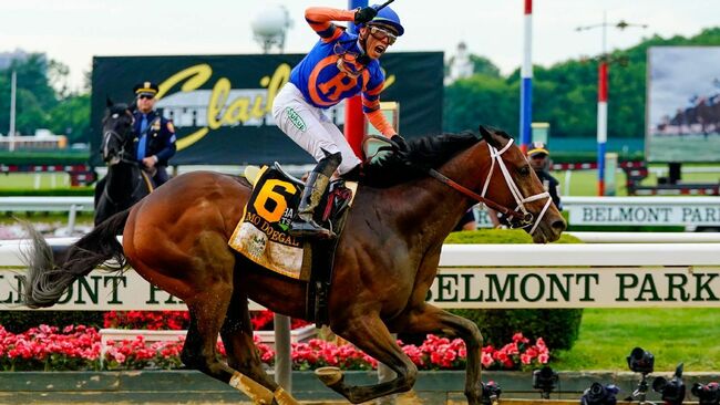 Favorite Mo Donegal outlasts Nest to win Belmont, giving trainer Todd Pletcher a 1-2 finish