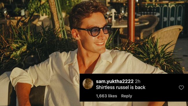 "Shirtless George Russell is back": Fans react to the Mercedes driver's latest social media post 