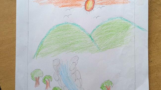Padayappa steals the show at a drawing competition in Munnar
