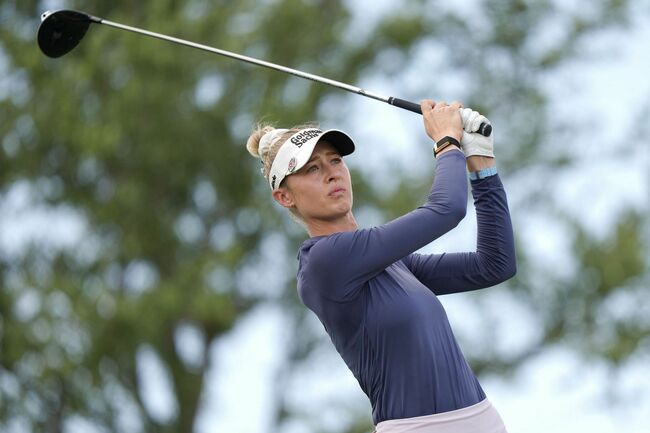 Nelly Korda flaunts Team USA tank top as she celebrates 4th of July using emojis