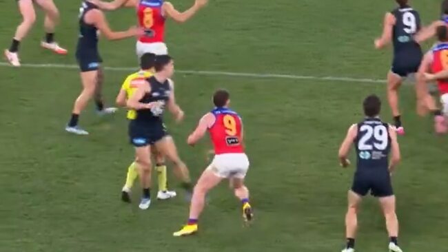 Live: Blues star becomes first player to face ban over umpire clash