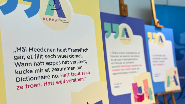 Eltere kréie Choix tëscht Däitsch a Franséisch: Vun der Rentrée 2026 u gëtt d'Alphabetiséierung a béide Sproochen agefouert