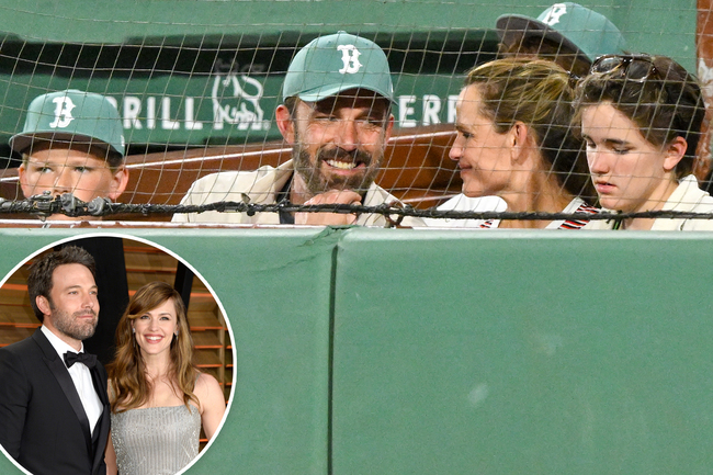 Exes Ben Affleck and Jennifer Garner hit a Red Sox game for sweet family outing with kids