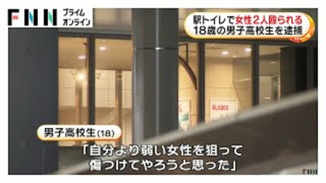 Teen Assaults Two Women with Hammer in Chiba Station Restroom