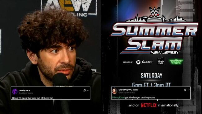 "Tony Khan get the lawyer on the phone," "Hope TK sues" - Fans erupt after WWE makes a huge reference ahead of SummerSlam 2025