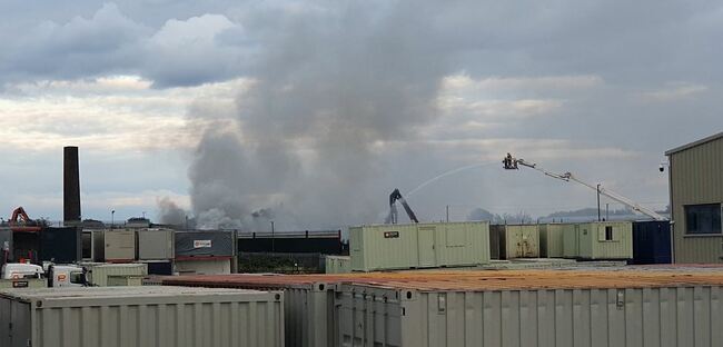 Scrapyard blaze near Walsall is under control as crews scale back operation
