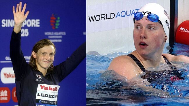 "Ready to lose my voice" - Katie Ledecky sends emotional reaction as Regan Smith and others honor Lilly King