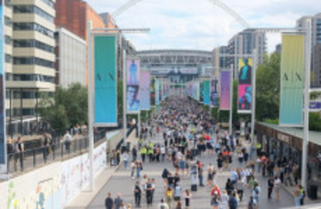 Man dies after falling at Oasis concert at Wembley Stadium
