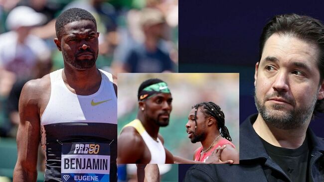 Serena Williams' husband Alexis Ohanian drops 1-word reaction as Rai Benjamin addresses track & field doubts after Noah Lyles-Kenny Bednarek showdown