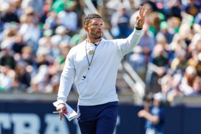 Marcus Freeman’s Notre Dame Camp Leaks New Intel & CJ Carr Is in Most Trouble