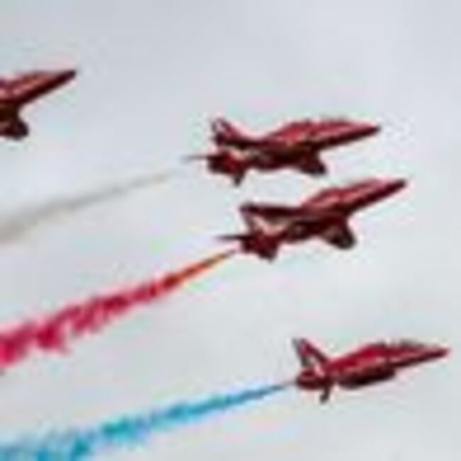 Red Arrows LIVE as jets fly over Lancashire and North West for second day of Blackpool Airshow
