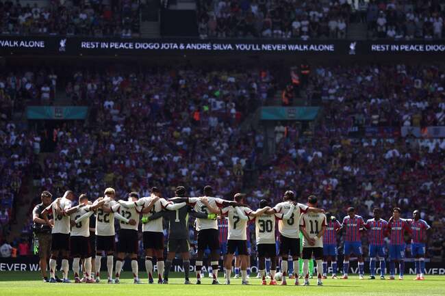 Crystal Palace fans disrupt silence for Liverpool’s Diogo Jota before Community Shield at Wembley