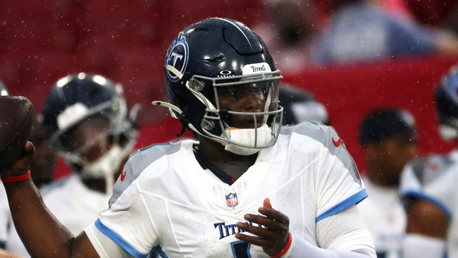 Titans HC says Cam Ward 'hasn't arrived yet' 