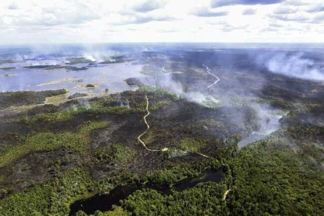 Wind fans flames in parts of Nova Scotia’s largest wildfire; no new damage to homes