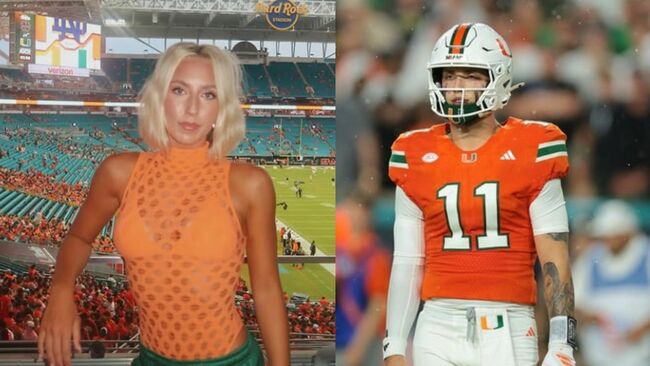 Miami QB Carson Beck’s IG model sister Kylie dons Hurricane colors as she shares a “stylish” recap with mom Tracey