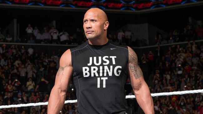 The Rock bursts into tears in very rare emotional moment
