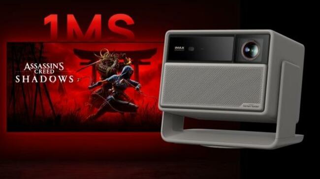 XGIMI's Horizon 20 Max projector features a 1ms response time for gaming and is insanely bright