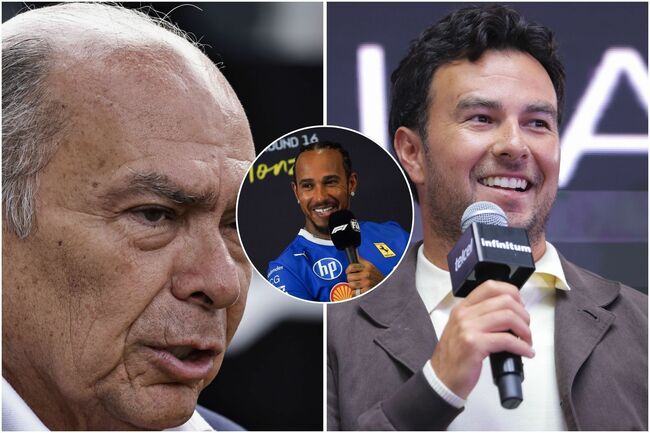 "How are people still not over 2021": Fans react as Sergio Perez's father calls Lewis Hamilton and 8-time F1 champion