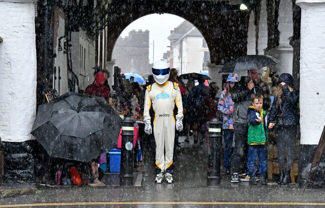 18 eye-catching pictures from Bridgnorth Italian Moto Fest including stunning supercars and drenched day-trippers as The Stig forgets his umbrella