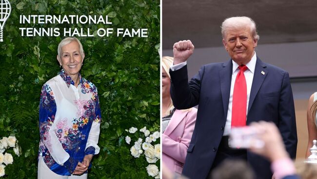 After President Trump goes viral for 'taking a tablet' during Alcaraz vs Sinner final, Martina Navratilova claims she knows what he was really chewing