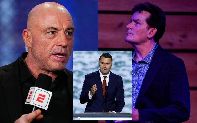"No one deserves this folks" - Joe Rogan and Charlie Sheen react to the Charlie Kirk shooting incident on JRE podcast