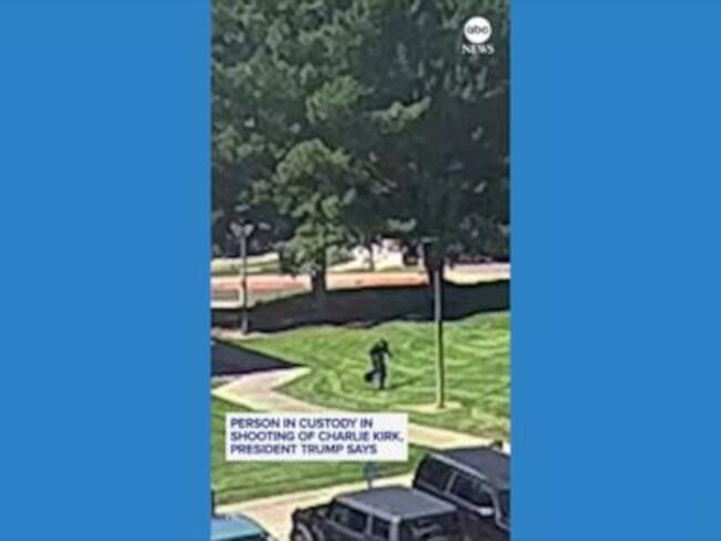 WATCH: Person in custody in shooting of Charlie Kirk, Trump says