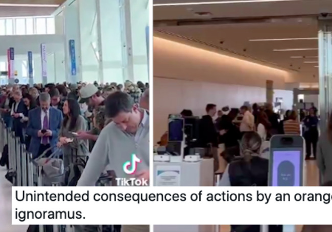 If you’re wondering how a government shutdown is impacting life in America, this footage of an airport security line will have you begging for the left and right to meet across the aisle