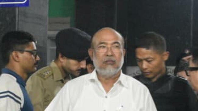Former Manipur CM Biren Singh, BJP MLAs leave for Delhi to meet central leaders