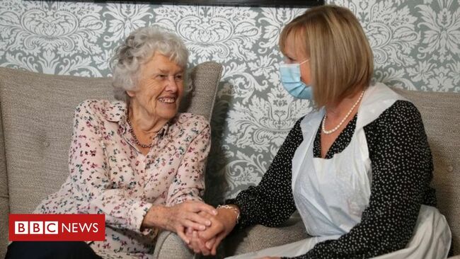 Covid: Care home isolation rule axed for low-risk trips in England