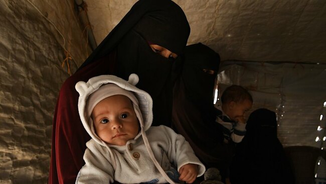Signs that the arrival of women and children fleeing Syria was not a complete surprise