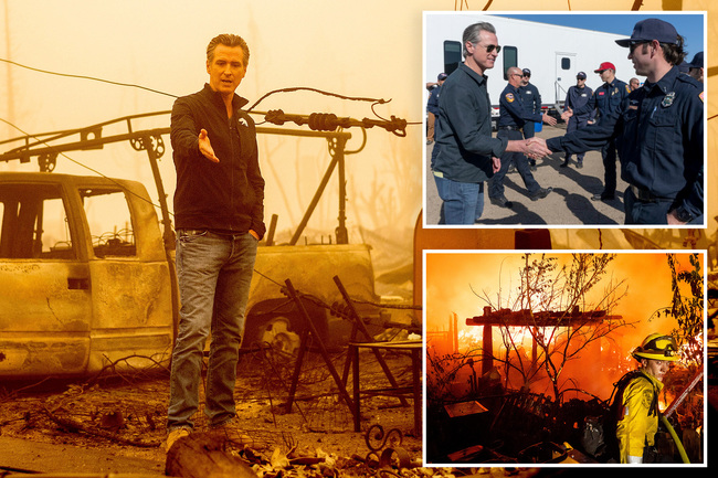 Gavin Newsom vetoes raise for state firefighters, just months after devastating LA inferno