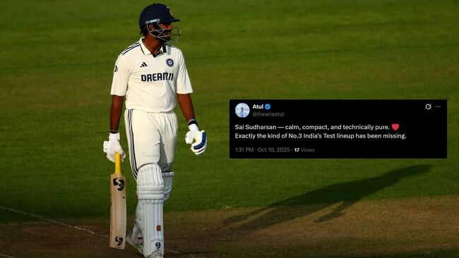 "An innings which will decide his future in Test cricket" - Twitter reacts to Sai Sudharsan's solid fifty in IND vs WI 2025 2nd Test 