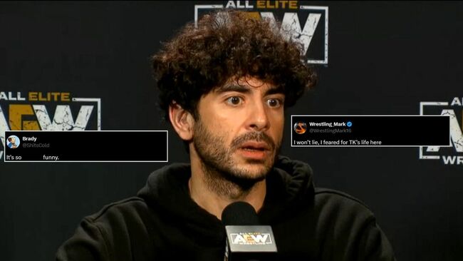 “I feared for TK’s (Tony Khan) life here”- Fans can’t keep calm after two AEW stars get involved in a huge brawl outside the company