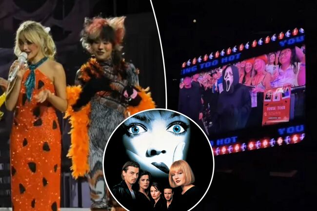 Sabrina Carpenter playfully ‘arrests’ this former ‘Scream’ star at MSG Halloween concert