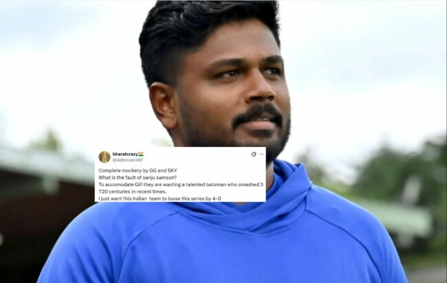 "End for Sanju Samson unless Shubman Gill decides to retire" - Fans furious over wicketkeeper's exclusion from playing 11 in AUS vs IND 2025 3rd T20I