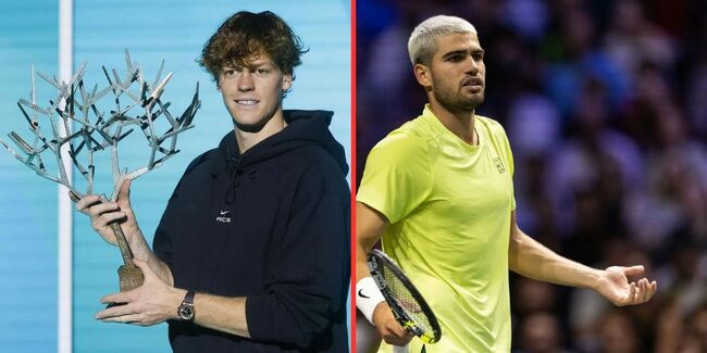 Jannik Sinner changes his tune about reclaiming World No. 1 ranking from Carlos Alcaraz with Paris Masters win days after 'impossible' admission