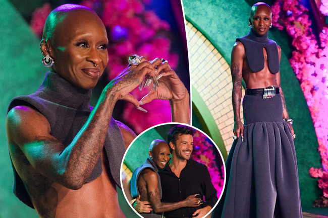 Cynthia Erivo bares her abs in gravity-defying crop top at ‘Wicked: For Good’ Brazil premiere